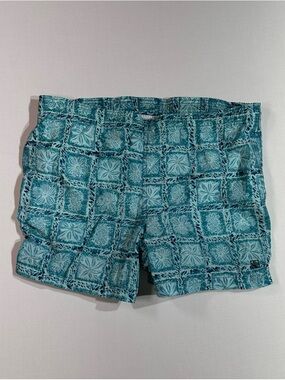 Vintage Givenchy Activewear Abstract Print Swim Trunks